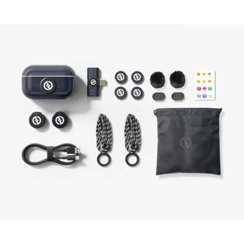 Hollyland Lark M2 Wireless Lavalier Microphone for iPhone15/16 &Android, USB C Mini Lapel Microphone, 1000ft Range, Hi-Fi Audio, Noise Cancellation,