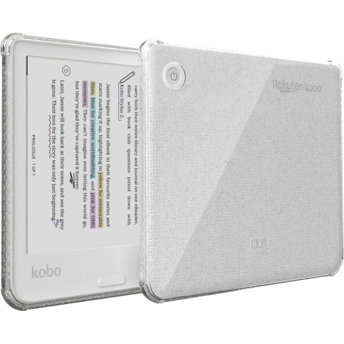TUDIA SKN for Kobo Libra Colour Case 2024 Clear Back Cover - Clear Glitter