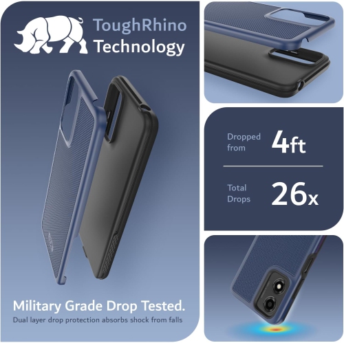 Étui MergeGrip de TUDIA pour Moto E14/G04/G24/G04s de Motorola - Indigo