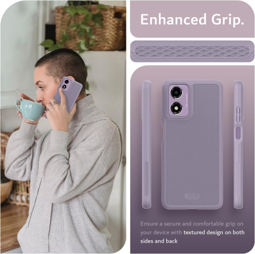Étui MergeGrip de TUDIA pour Moto E14/G04/G24/G04s de Motorola - Violet