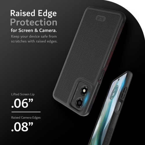 Étui MergeGrip de TUDIA pour Motorola Moto E14 / G04 / G24 / G04s - Noir