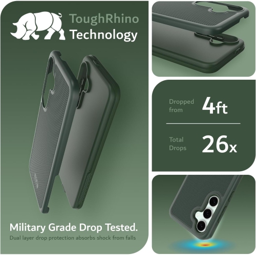 Étui MergeGrip de TUDIA pour Galaxy S24 FE 2024 de Samsung - Vert pin