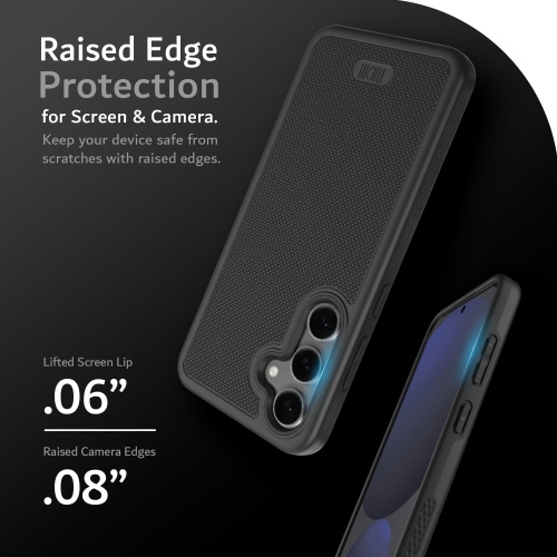 Étui MergeGrip de TUDIA pour Galaxy S24 FE 2024 de Samsung - Noir mat