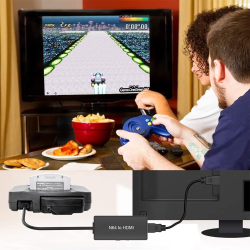 Adaptateur convertisseur N64 à HDMI, prise en charge de la conversion 16:9/4:3, câble HDMI adapté pour N64/SNES/NGC/SFC