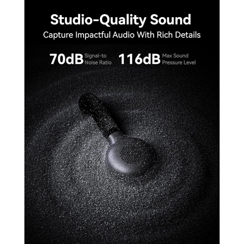 Hollyland Lark M2S Combo Wireless Microphone for iPhone/Camera/Android/PC, Titanium Clip, Noise Cancelling, 30H Use, Vlog, Interview