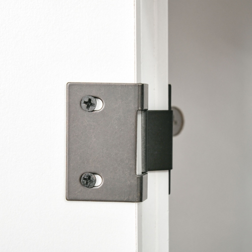 HOMCOM Computer Desk with Storage, 47 Inch Farmhouse Home Office Desk with Open Shelves and 2-Tier Cabinet, Study Table for Small Spaces, White