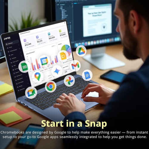 ASUS Chromebook CX15 15.6" FHD Laptop, Intel Celeron N4500,640GB Storage, 4GB LPDDR4X,Intel UHD Graphics, Num Pad, Chrome OS, Blue