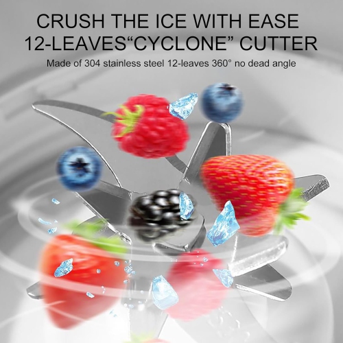 Juicing Cup, Cordless Portable Blender, Rechargeable Portable Juicer with Shaved Ice, Suitable for Home Kitchen, Outdoor, and Travel Use - White