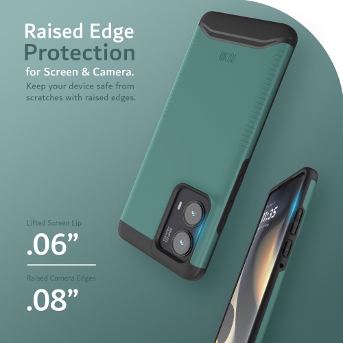 TUDIA Merge for Motorola Edge 2024 Case 5G Military Grade Cover - Hunter Green