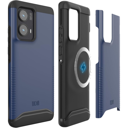 TUDIA Merge for Motorola Edge 2024 Case 5G MagSafe Compatible - Indigo Blue