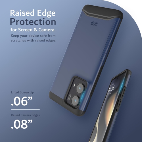 TUDIA Merge for Motorola Edge 2024 Case 5G MagSafe Compatible - Indigo Blue