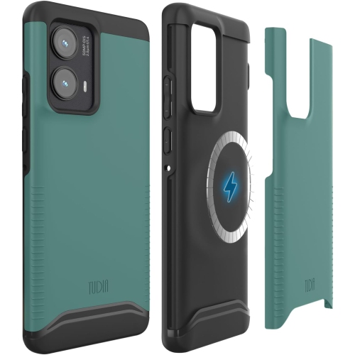 TUDIA Merge for Motorola Edge 2024 Case 5G MagSafe Compatible - Hunter Green