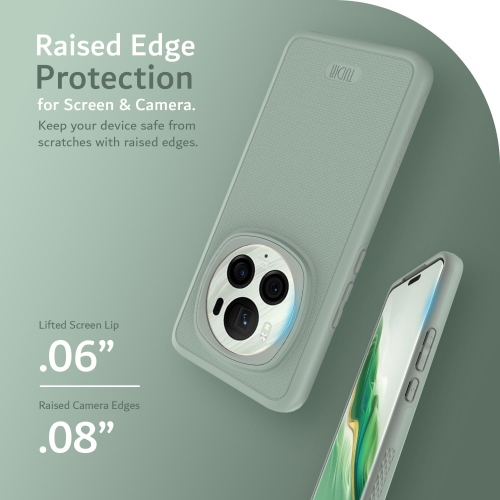 TUDIA MergeGrip for Honor Magic 6 Pro Case 5G 2024 Military Grade Cover - Green Lily
