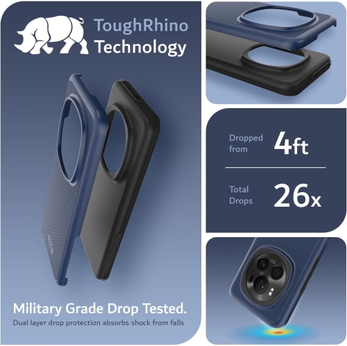 TUDIA MergeGrip for Honor Magic 6 Pro Case 5G 2024 Military Grade Cover - Indigo Blue