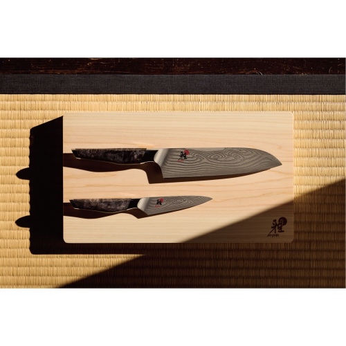 MIYABI IKI 7 inch, Santoku, Brown