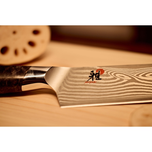 MIYABI IKI 7 inch, Santoku, Brown