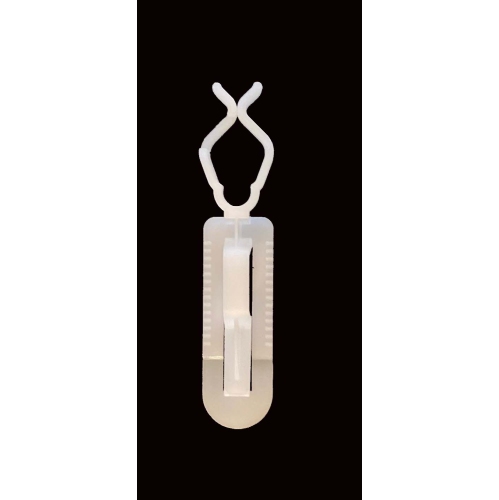 LightingByHHD Premium All-in-One Christmas Light Clip – 100 pack - Universal C7/C9 Holder for Shingles, Gutters & Eaves, White