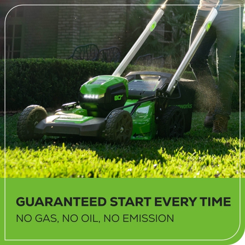 Greenworks 80V 21" Self-Propelled Cordless Lawn Mower, 4.0Ah Battery & Rapid Charger Included