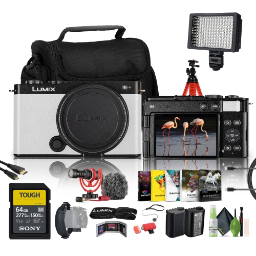 Panasonic Lumix S9Camera, 64GB SF-M Tough Series UHS-II SDXC Memory Card