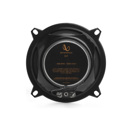 Haut-parleurs à 2 voies RMS pour l'auto 5-1/4 po REF507F Reference d'Infinity 45 W