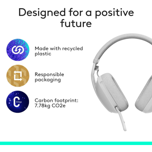 Refurbished - Logitech Zone Vibe 100 Lightweight Wireless Over-Ear Headphones with Noise-Canceling Microphone, Advanced Multipoint Bluetooth Headset