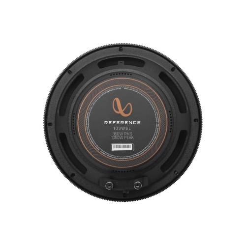 Haut-parleur d'extrêmes graves en composantes à montage peu profond de 10&nbsp;po RMS 350&nbsp;W Reference INFSUBRF103WSL d'Infinity