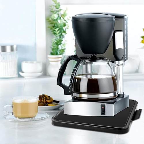 Kitchen Appliance Sliding Tray,Coffee Maker Rolling Tray Under Cabinet Appliance Organizer Toaster Blender Air Fryer Stand Mixer Countertop Storage