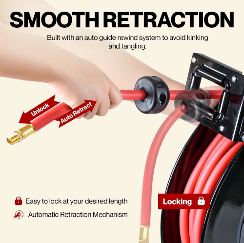 ReelWorks Air Hose Reel Retractable