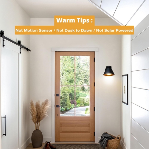 Ensemble de 2 luminaires muraux extérieurs LED, éclairage mural noir pour véranda avant, applique murale extérieure étanche pour terrasse, applique