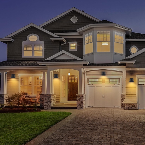 Ensemble de 2 luminaires muraux extérieurs LED, éclairage mural noir pour véranda avant, applique murale extérieure étanche pour terrasse, applique