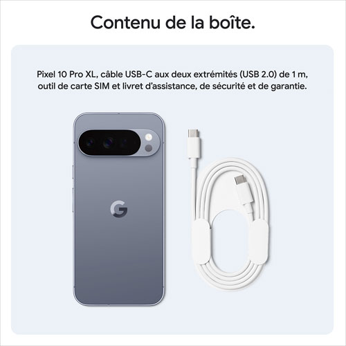 Pixel 10 Pro XL 512 Go de Google - Noir volcanique - Déverrouillé