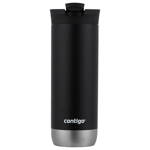 Contigo – Tasse de voyage en acier inoxydable Huron 2,0 avec couvercle antifuite SnapSeal, gobelet isotherme pour café et thé, pensée, 16&nbsp;oz