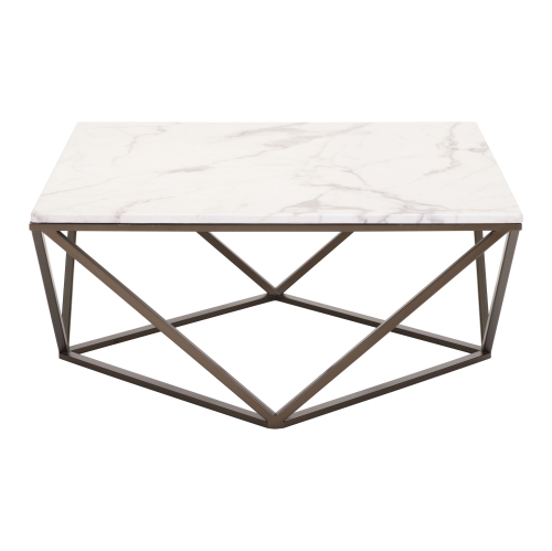 Tintern Coffee Table White & Antique Bronze
