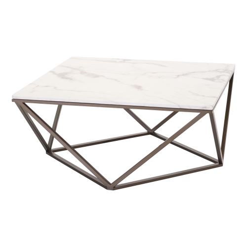 Tintern Coffee Table White & Antique Bronze