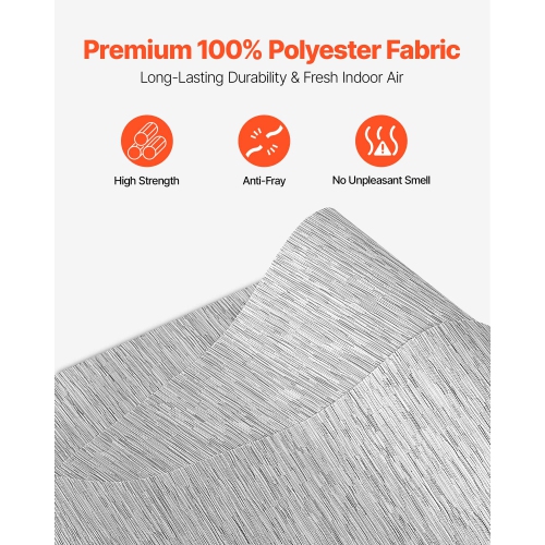 VEVOR 45.8 in to 86 in W Panel Track Blinds, Trimmable Panel Curtains Up to 96 in H, Adjustable Vertical Panel Blinds for Sliding Doors, Patio Doors,