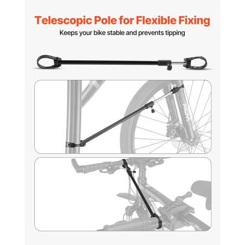 VEVOR 85 lb Bike Repair Stand, Heavy-duty Bicycle Work Stand with 40.7-64.1 in Adjustable Height & Magnetic Tool Tray, Foldable Bicycle Maintenance