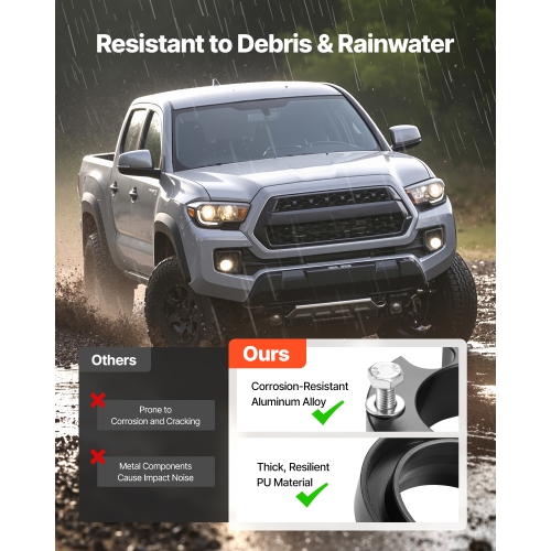 VEVOR 3 Inch Front and 2 Inch Rear Leveling Lift Kit for 2003-2022 Toyota 4Runner 2WD/4WD, 2007-2015 Toyota FJ Cruiser 2WD/4WD,with 2 Bottom Strut