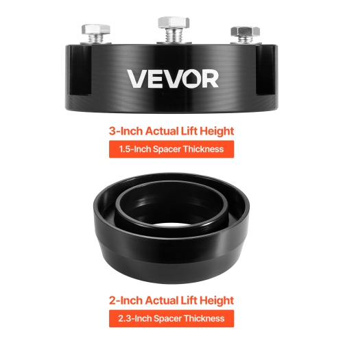 VEVOR 3 Inch Front and 2 Inch Rear Leveling Lift Kit for 2003-2022 Toyota 4Runner 2WD/4WD, 2007-2015 Toyota FJ Cruiser 2WD/4WD,with 2 Bottom Strut