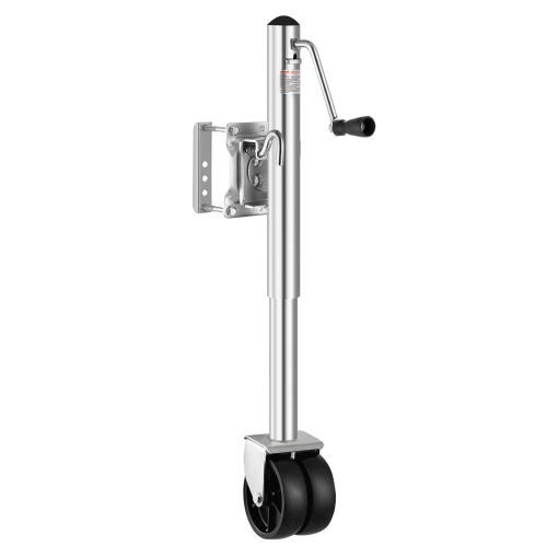 VEVOR 2000 lbs Load Trailer Jack with Wheel, Heavy Duty Swivel Boat Trailer Jack with PP Single Wheel & Ergonomic Handle, 12-inch Lift, Fit for RVs,