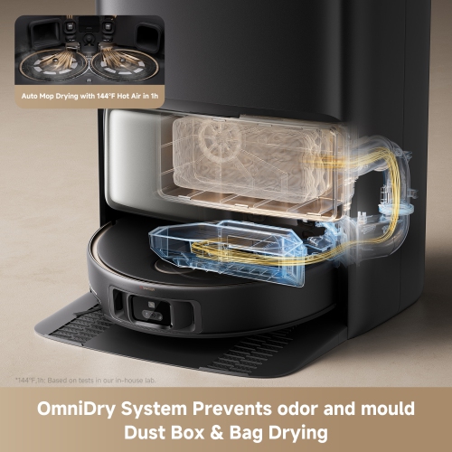 MOVA V50 Ultra Complete Robot Vacuum and Mop,Self Cleaning, Auto-Empty, 24,000 Suction, Auto-Lift,Obstacle Overcoming