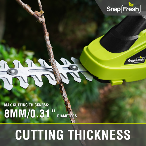 SnapFresh 2 in 1 Cordless Grass Shear and Hedge Trimmer 7.2V Electric Lightweight Shrub Trimmer with Battery and Charger