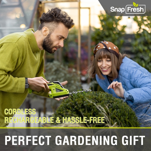 SnapFresh 2 in 1 Cordless Grass Shear and Hedge Trimmer 7.2V Electric Lightweight Shrub Trimmer with Battery and Charger