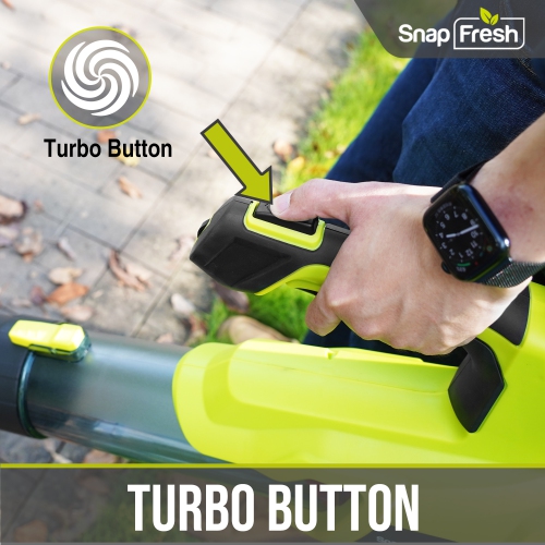 SnapFresh 20V 550CFM Cordless Brushless Leaf Blower with 4.0Ah Battery and Fast Charger