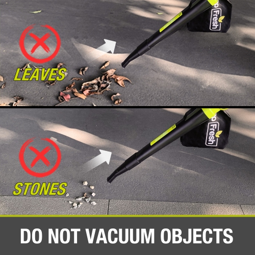 SnapFresh 20V Cordless Blower and Vacuum 2 in 1 Electric Blower with 4.0Ah Battery and Fast Charger