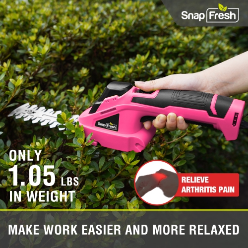 SnapFresh 2 in 1 Cordless Grass Shear and Hedge Trimmer 7.2V Electric Lightweight Shrub Trimmer with Battery and Charger