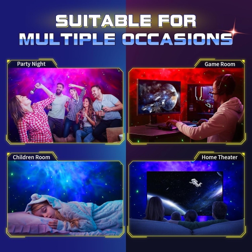 Astronaut Star Projector Night Light - Space Projector Galaxy Starry Sky Nebula Ceiling Projector Lamp with Timer, Remote Control, Suitable for Kids