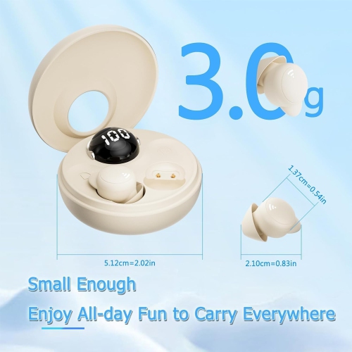 Sleep Earbuds for Side Sleeper,Wireless Earbuds for Sleeping,Tiny Side Sleep Headphones,HiFi Sound,In-Ear Sleeping Earphones