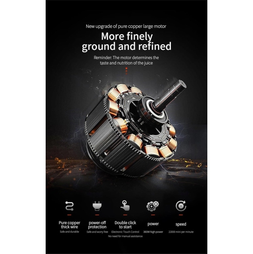 Cordless Portable Blender, 700ml Capacity, Suitable for Milkshakes and Smoothies, Personal Blender with 6000mAh High-Capacity Battery - Black