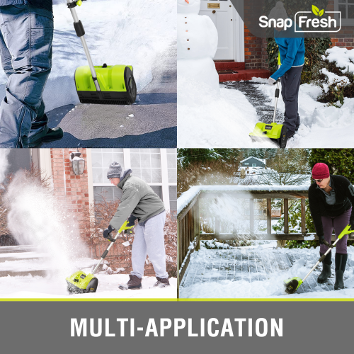 Souffleuse à neige électrique sans fil de 12&nbsp;po 20&nbsp;V de SnapFresh avec deux batteries 4,0&nbsp;Ah et chargeur rapide