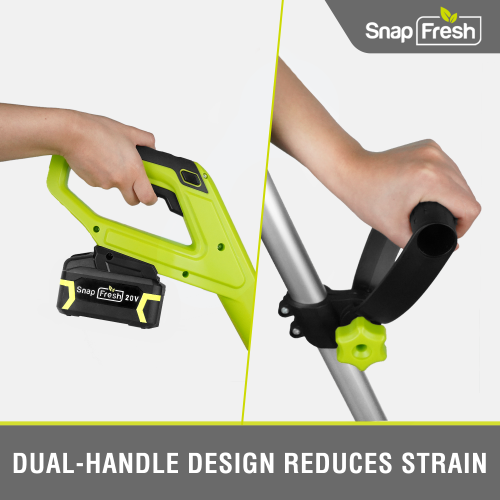 Souffleuse à neige électrique sans fil de 12&nbsp;po 20&nbsp;V de SnapFresh avec deux batteries 4,0&nbsp;Ah et chargeur rapide